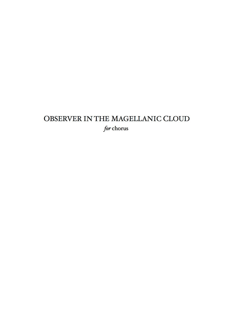 Observer in the Megellanic Cloud