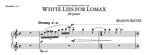 White Lies for Lomax - Piano Version